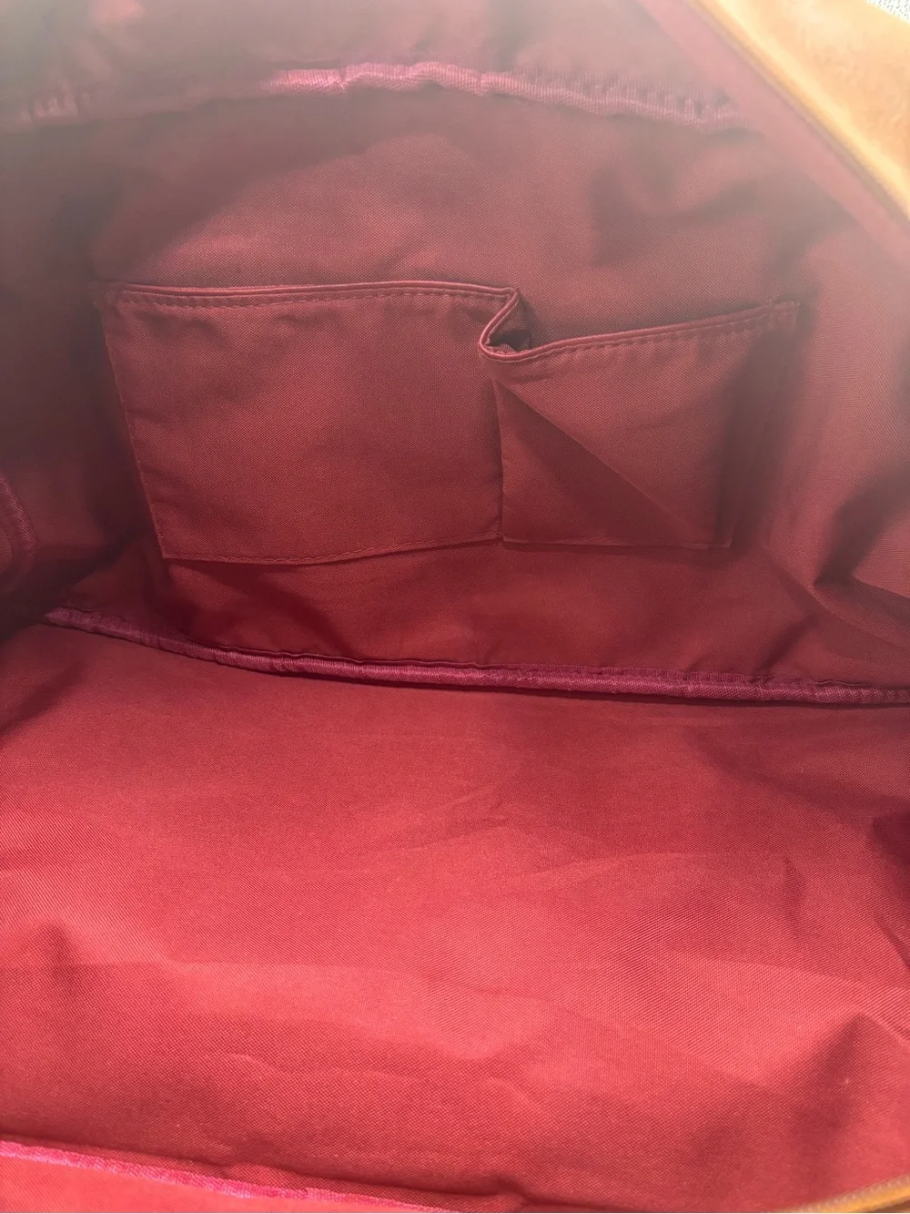 Men's Brown Leather-Style Duffel Bag – Weekend Travel Bag